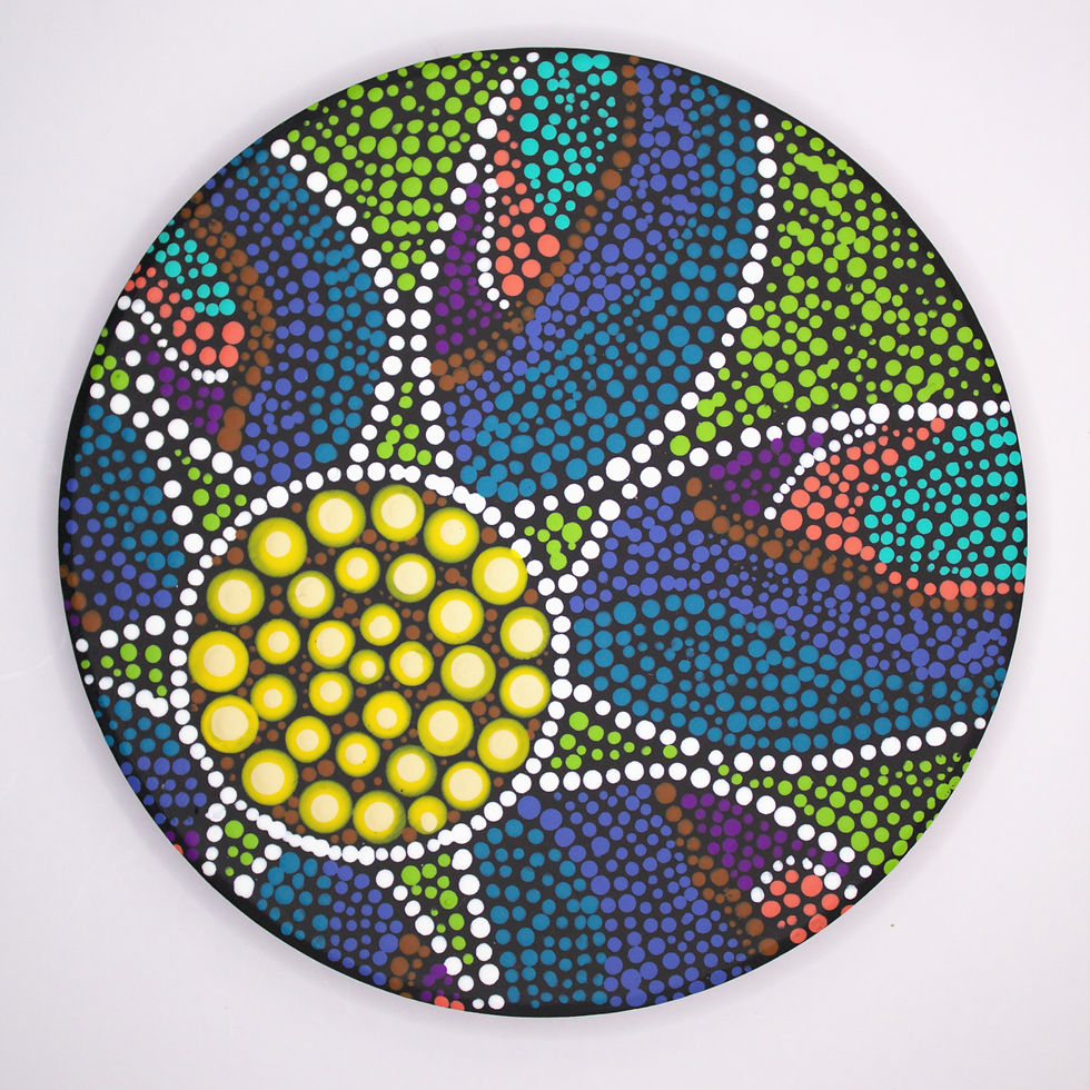 Hand Painted Ceramic Coaster