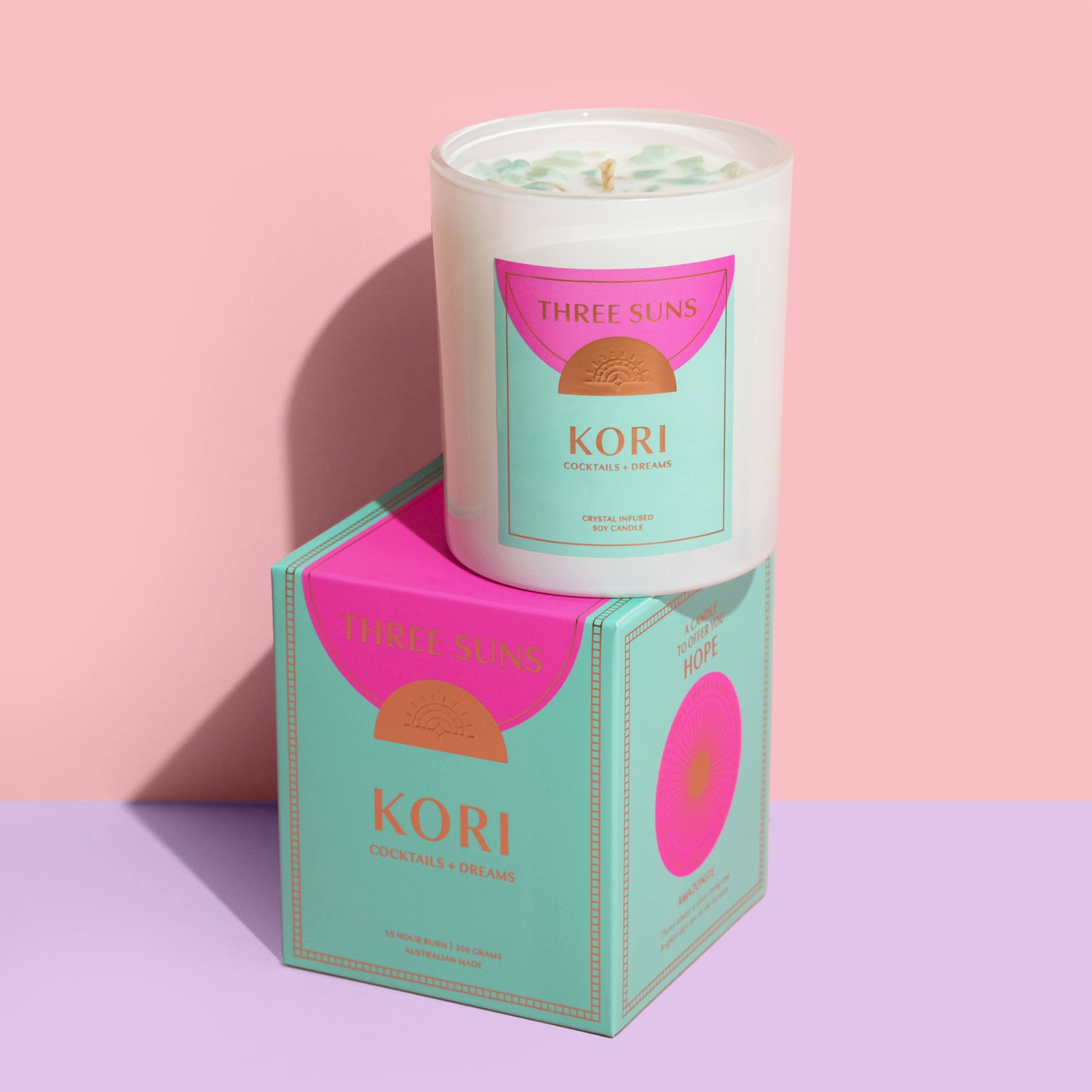 KORI | Crystal Candle of Hope | Cocktails + Dreams