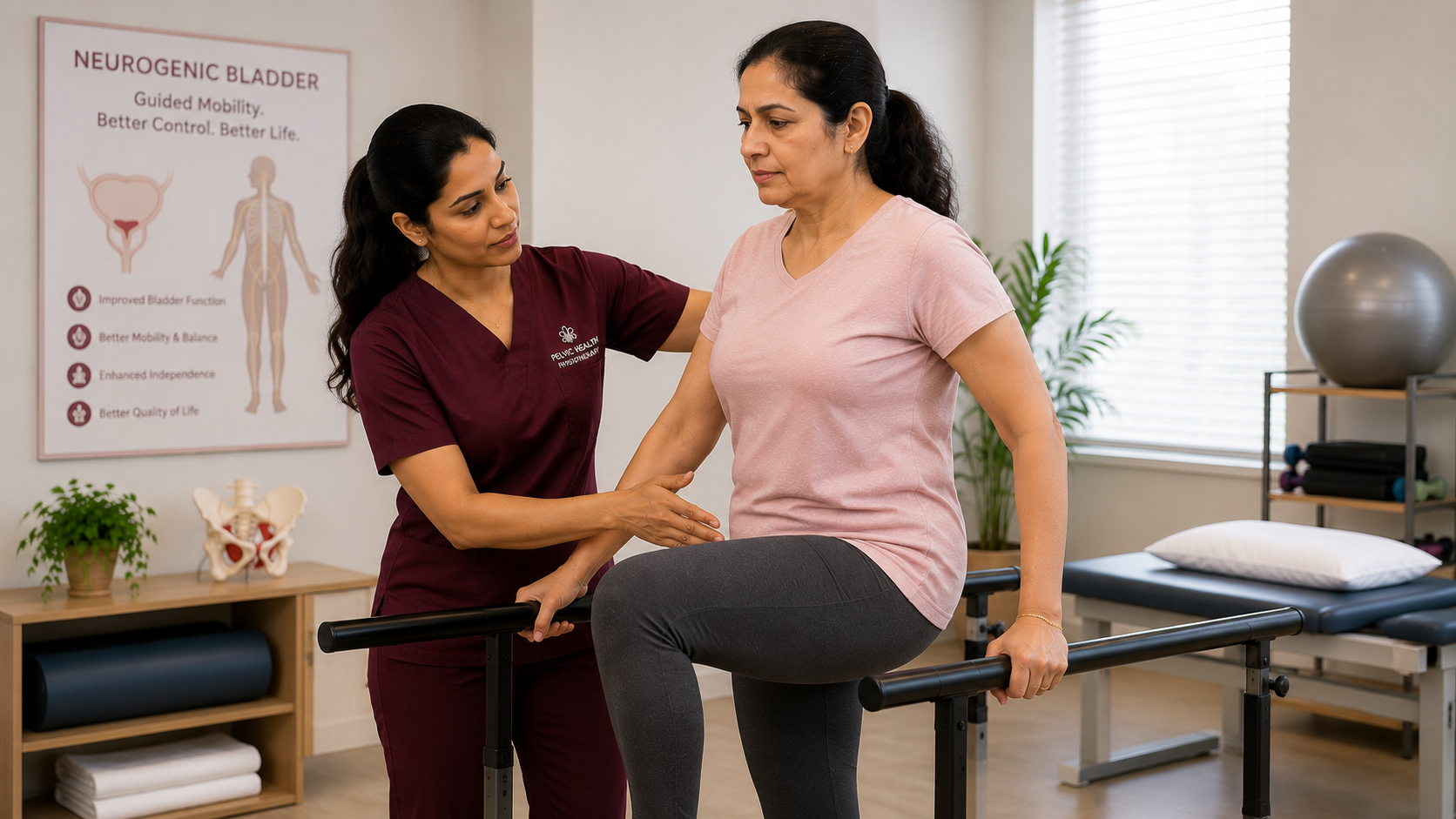 Neurogenic bladder physiotherapy