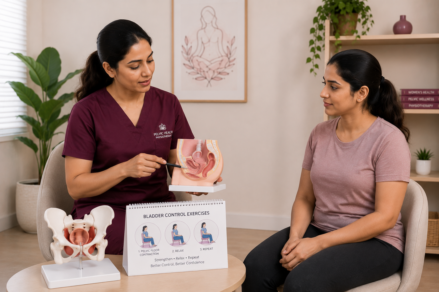Urinary incontinence physiotherapy