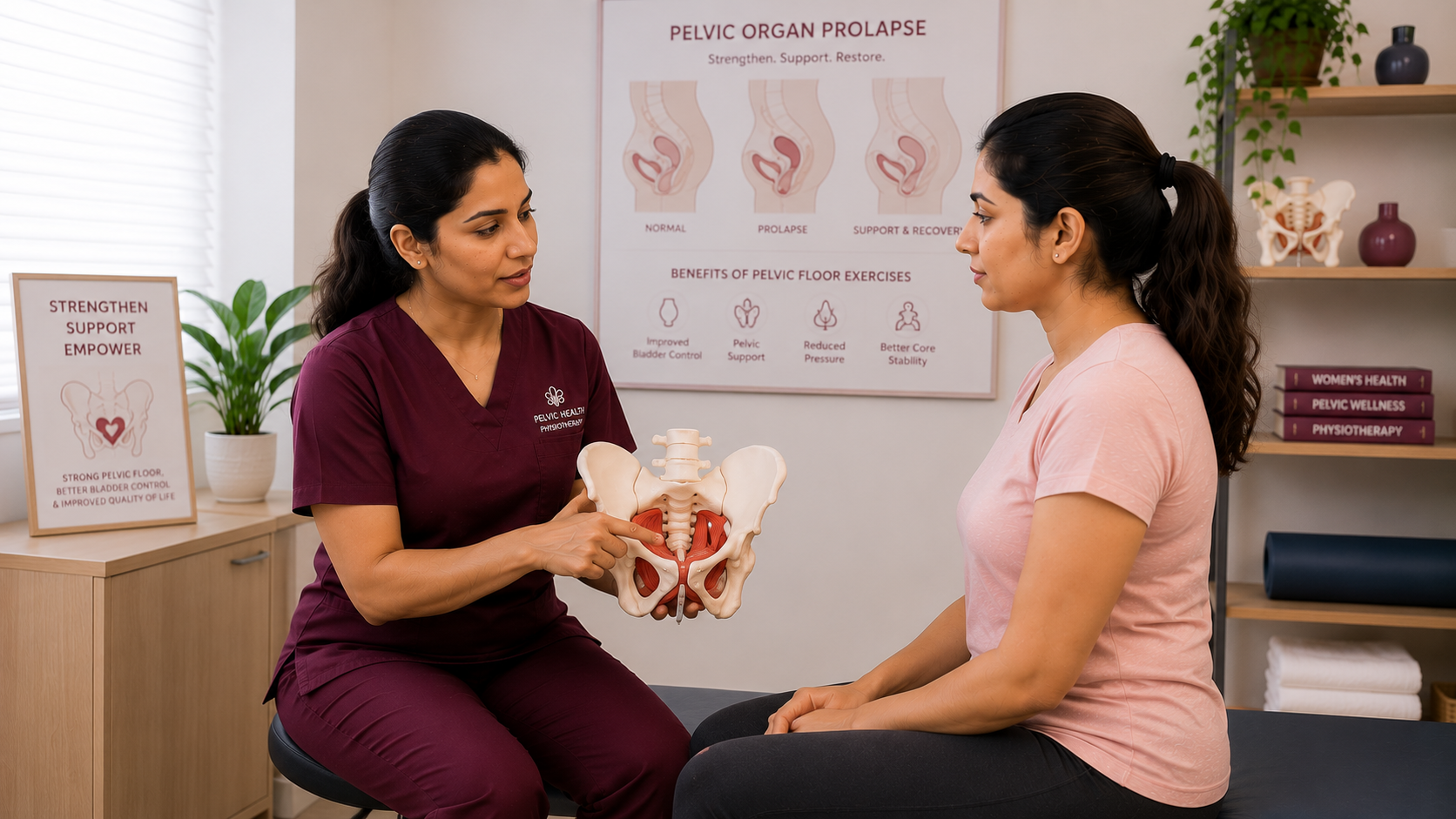 Pelvic organ prolapse physiotherapy