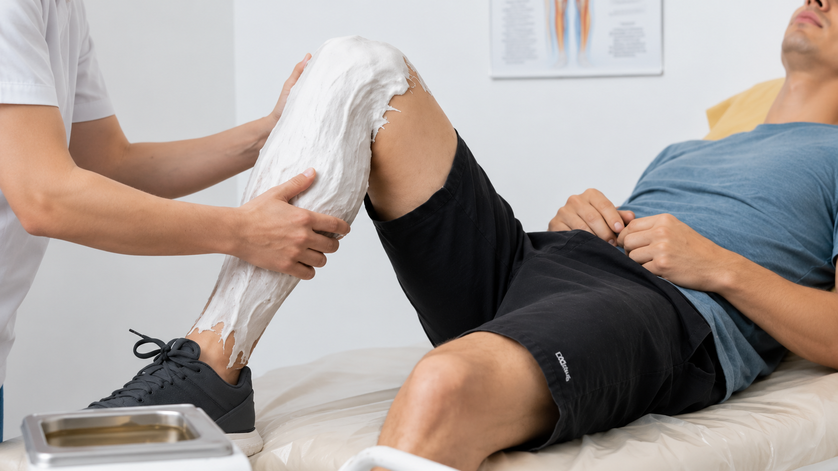 Wax therapy at our Mohali physiotherapy centre
