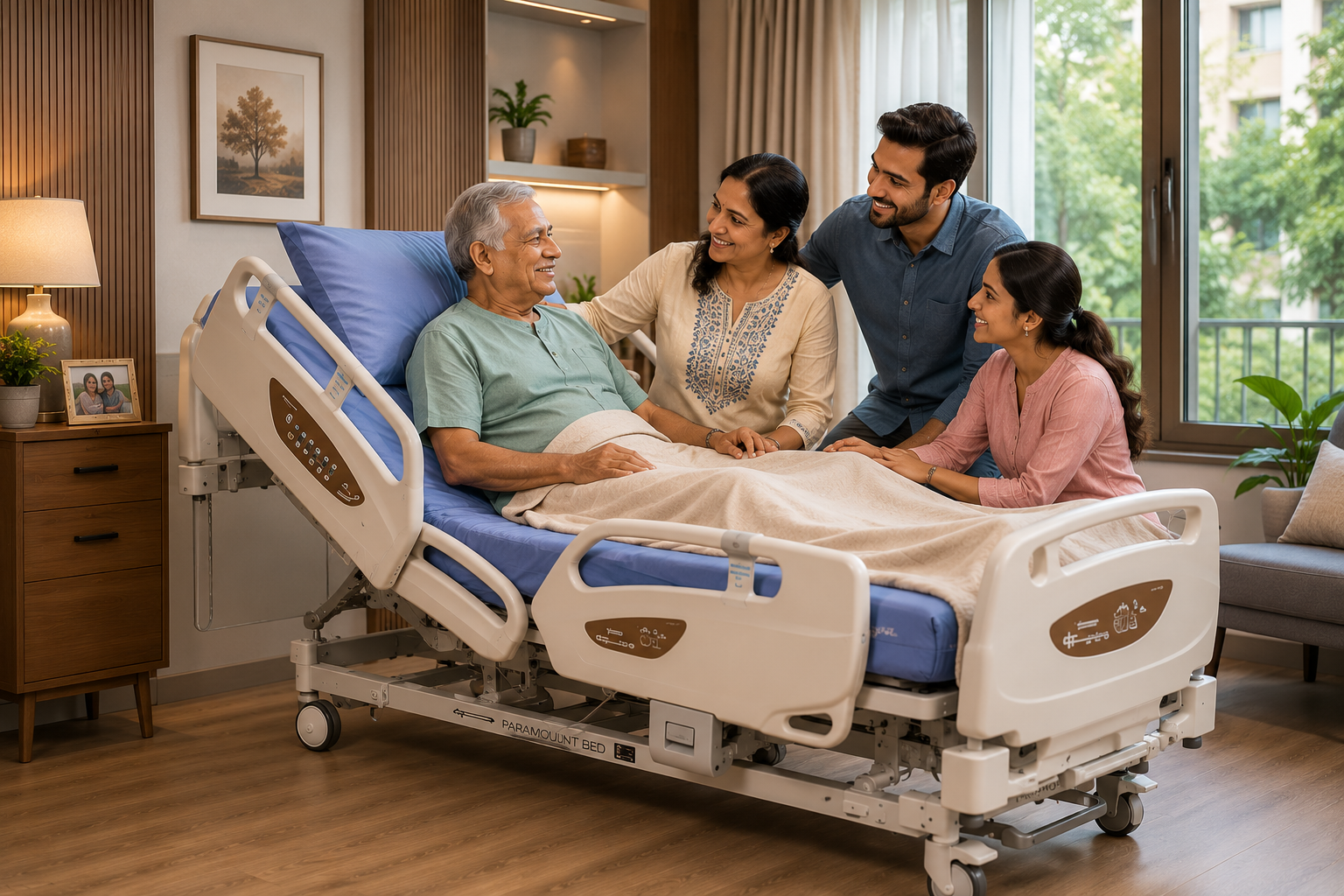 Hospital bed on rent for home care in Delhi NCR