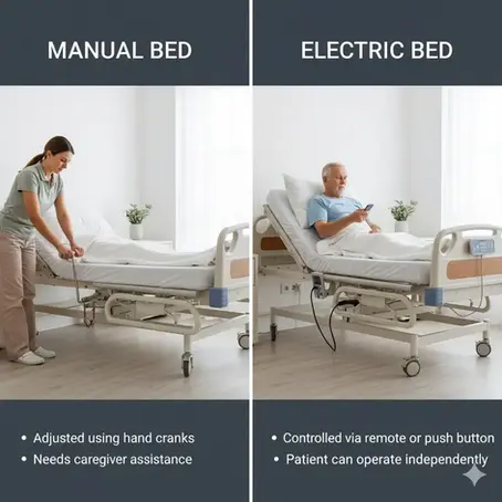 Manual vs Electric Hospital Bed: Which is Right for You?