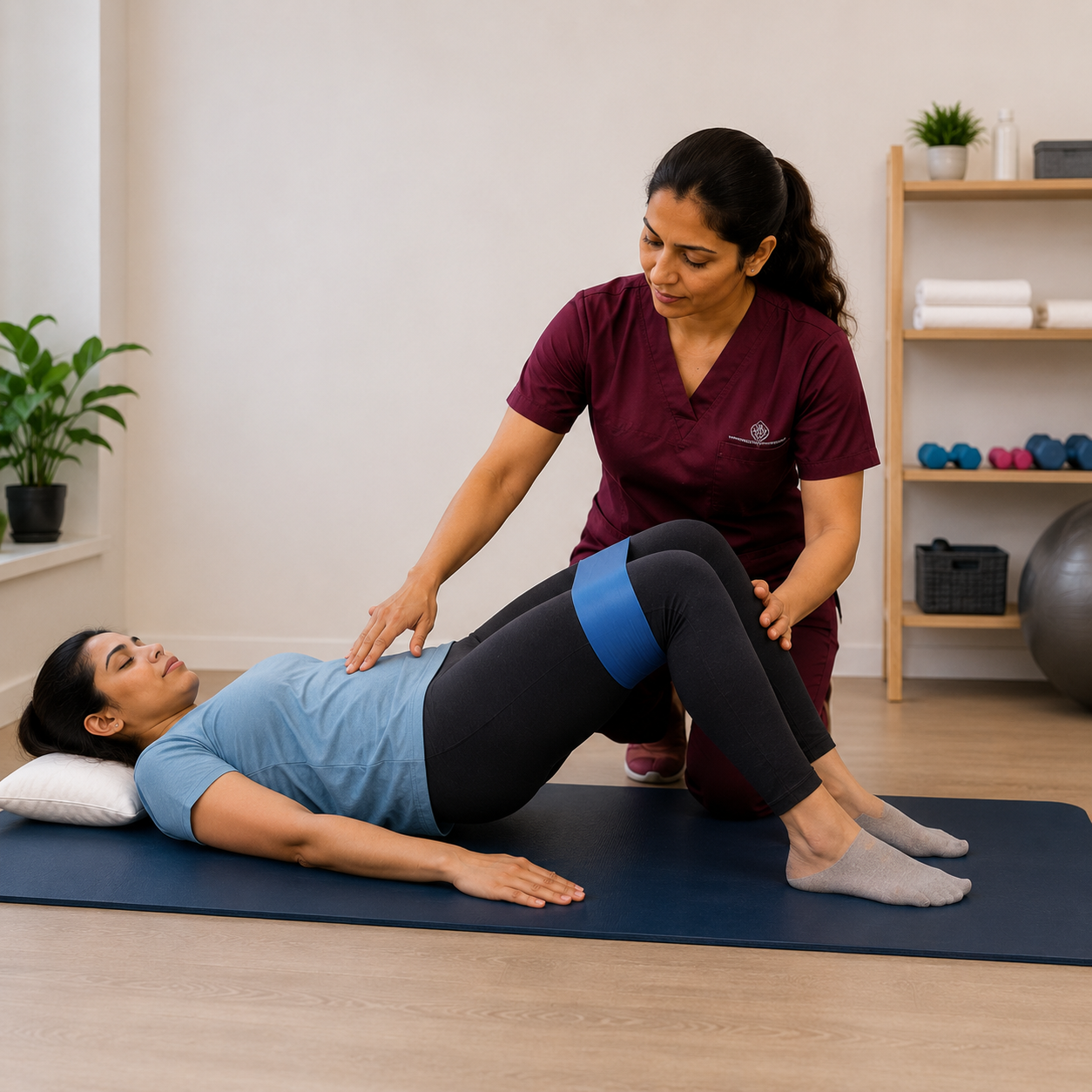 Exercise and movement therapy area