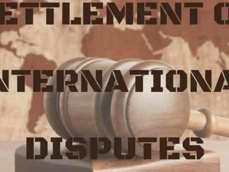 Means to settle International Dispute”