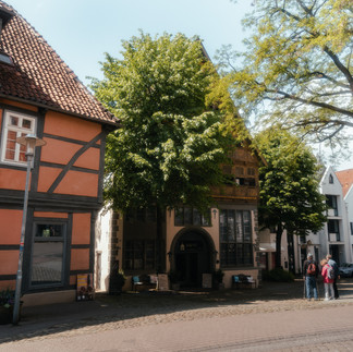 Fachwerkhäuser der historischen Altstadt Bad Salzuflen.