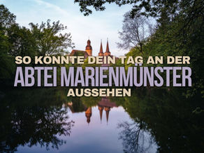 Ein Thumbnail für einen Blog-Beitrag über einen Tagesausflug zu der Abtei Marienmünster.