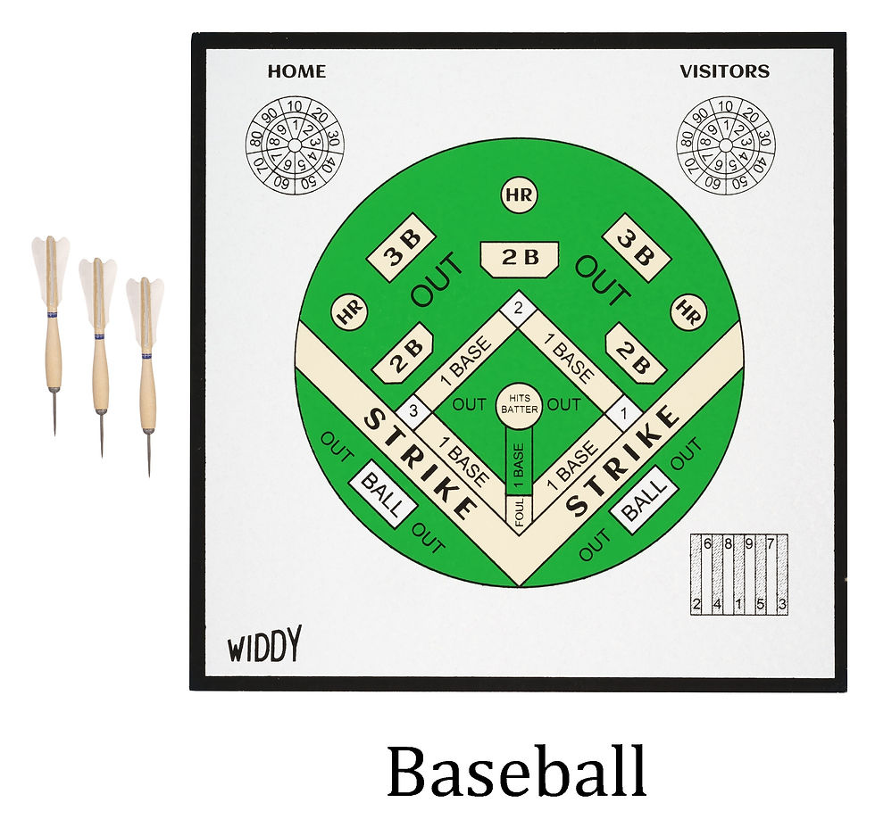 Widdy Vintage Baseball Dart Board widdy1