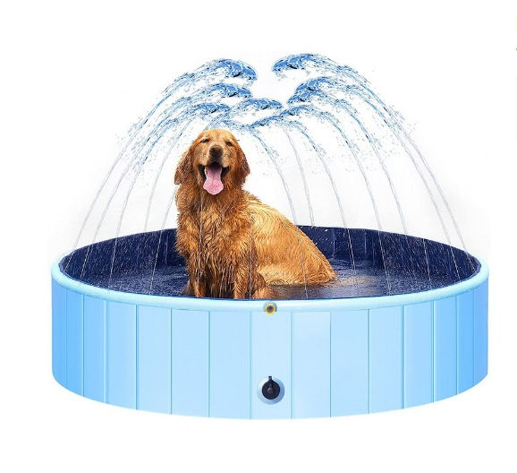 Thumbnail: Foldable Pet Splash Pool for Dogs and Bathing Fun