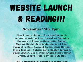 Jam Journal Launch & Reading