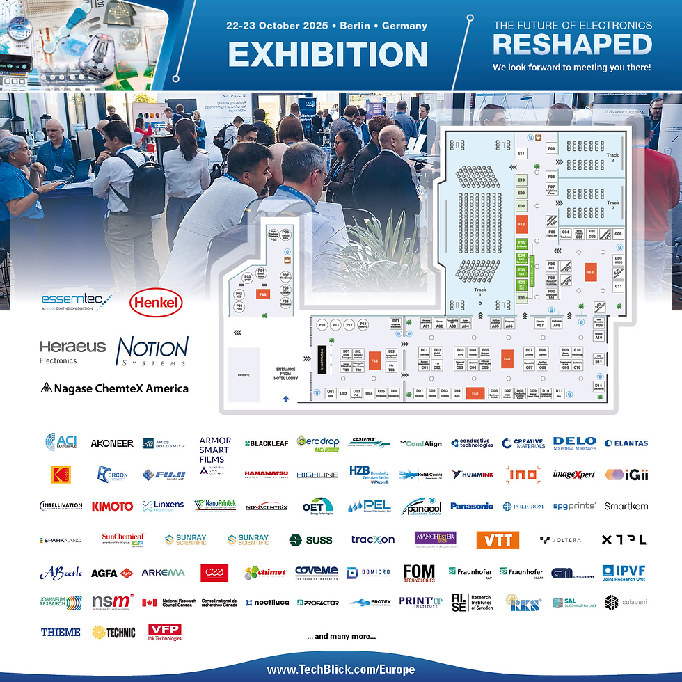 exhibition floor plan for the Future of Electronics RESHAPED conference and exhibition in Berlin 2025