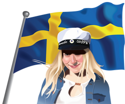 Amanda tar studenten