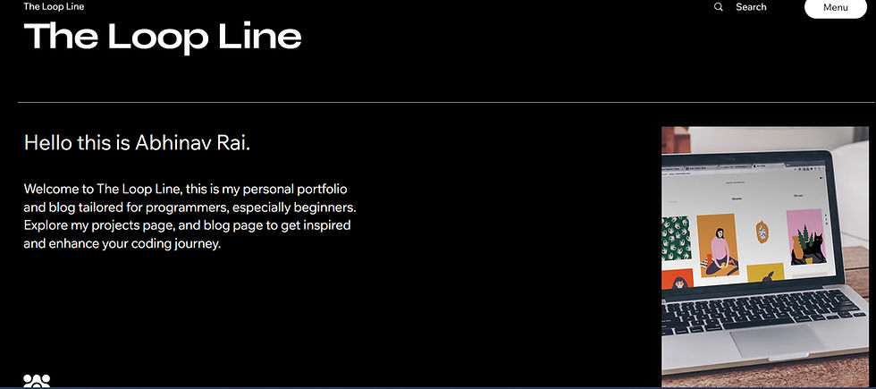 Sample personal portfolio