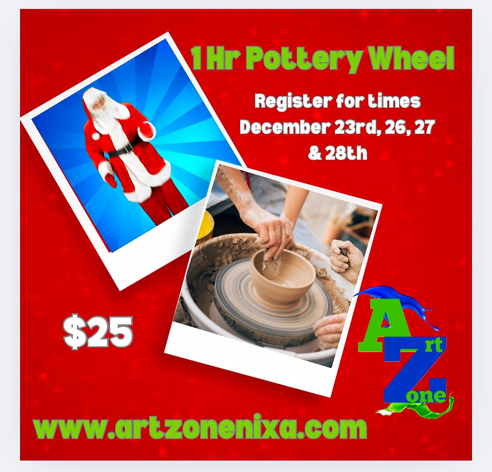 1 Hr Pottery Wheel