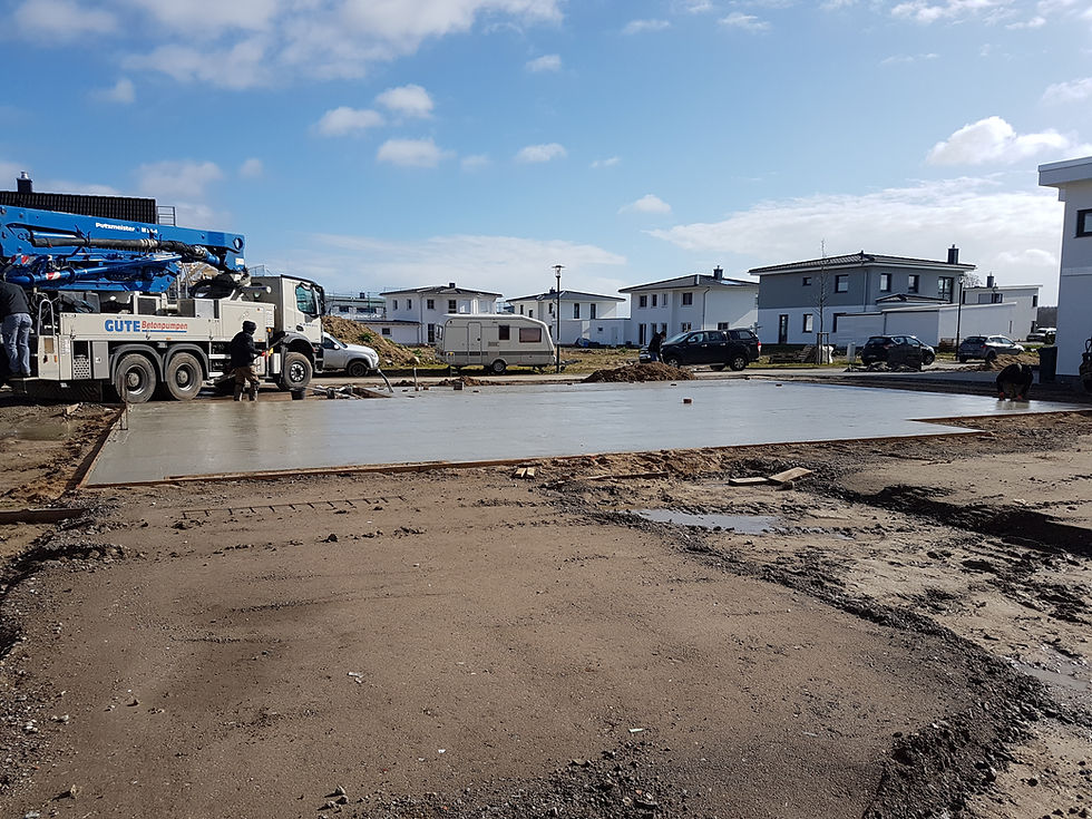 03 I 2020 Betonieren der Bodenplatte