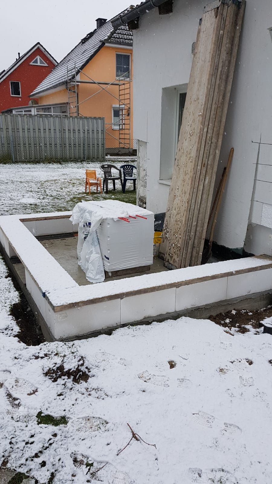 03 I 2020 Erste Schicht Mauerwerk