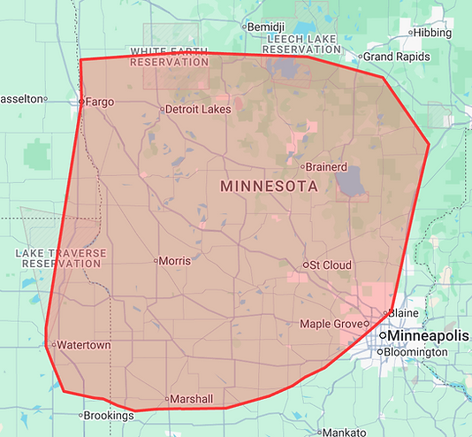 Serving central Mn including Brainerd, St Cloud, Detroit Lakes, Morris, Starbuck, Willmar.