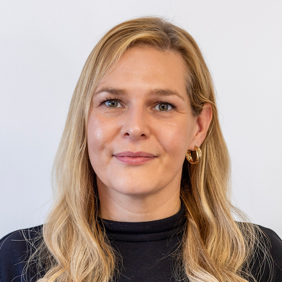 smiling woman wearing a black shirt
