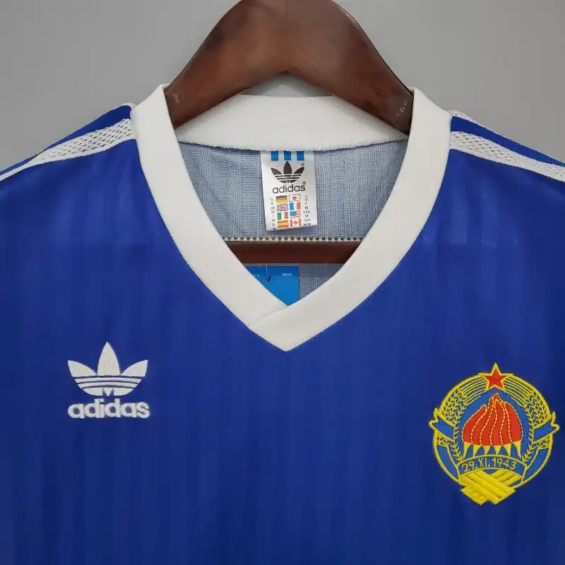 Maillot De Football Rétro Yougoslavie 1990 - Home - Adidas Neuve Avec étiquettes - Tailles S à XXL