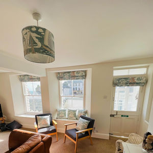 Polperro Cornwall, Holiday Let Makeover with Roman Blinds