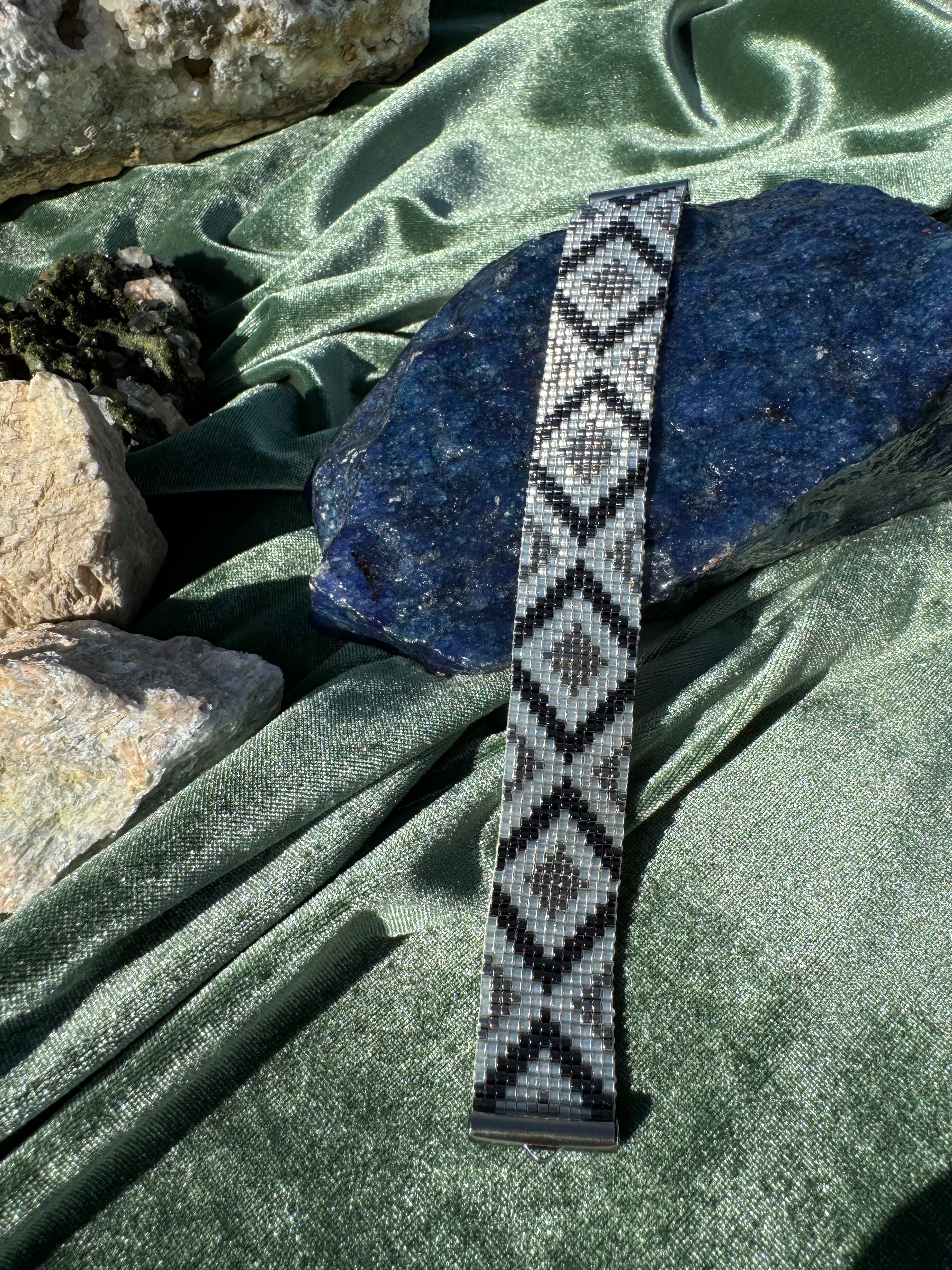 Shadow Glyph Loom Bracelet