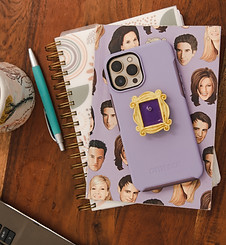 Friends notebook and cell phone