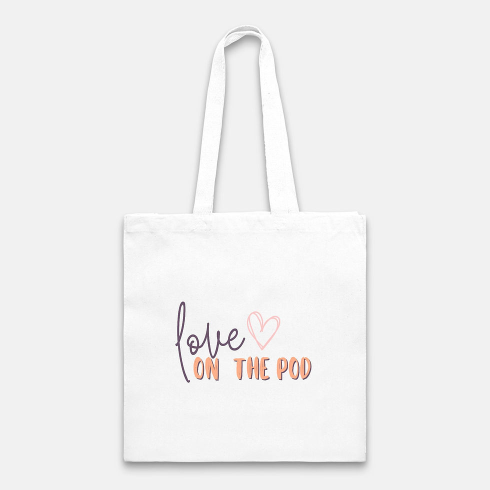 Love on the Pod Tote Bag