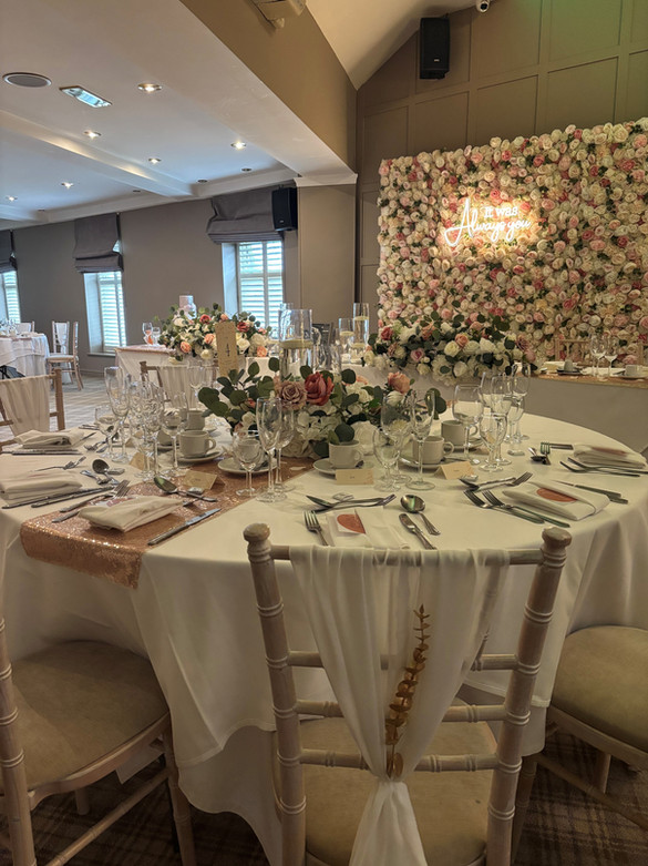 Venue Dressing & Styling - Bliss Events by Katie
Wedding Venue: The Red Hall Hotel, Bury 
Full Wedding Styling by Bliss Events by Katie