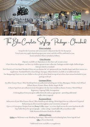Bliss Events by Katie - Full Day Wedding Styling Packages 2026+ Cherished Package
