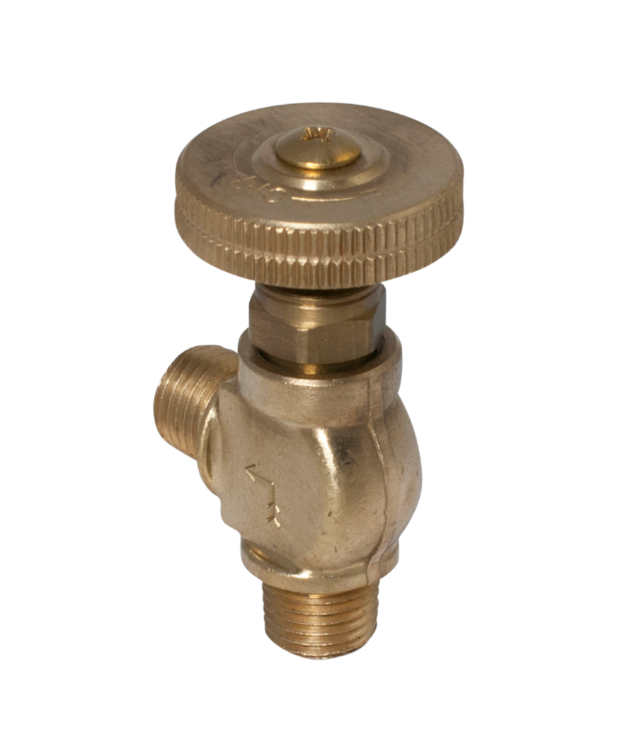 V1H1 Series Needle Valve with O-ring seals and medium-tipped stem for precise fluid and gas control.
