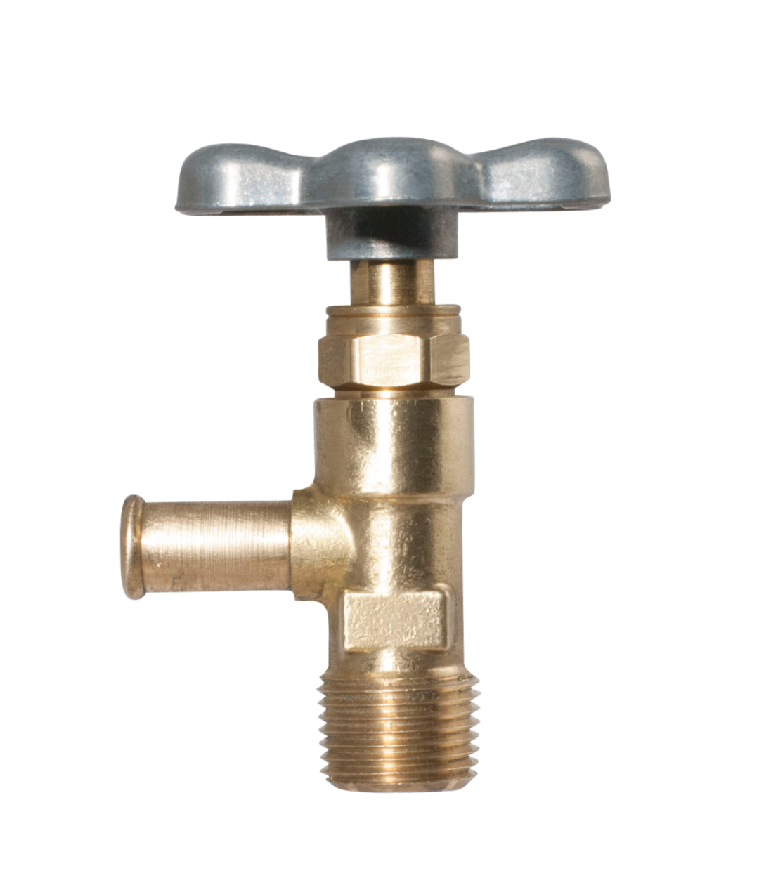 Close-up of a sturdy 97 Series Rising Stem Valve, designed for high-flow industrial applications.