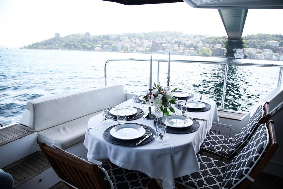 Business Lunch on the Boat