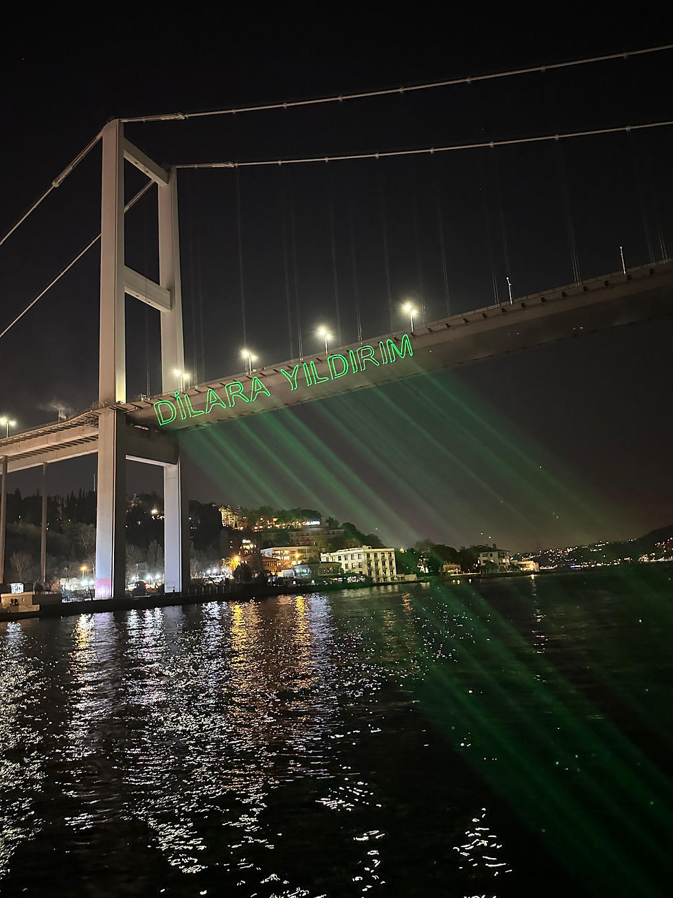 Lazerle Köprüye İsim Yazdırma