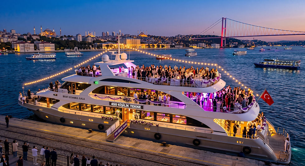 450 Kişilik Tekne Kiralama İstanbul
