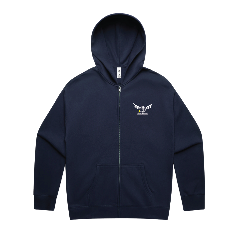 Full Zip JHF Hoodie - Ink Blue (Dark Navy)