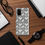 Thumbnail: puzzle patterned samsung case, cute phone case, puzzle gift ideas, black white galaxy case, puzzle piece pattern case