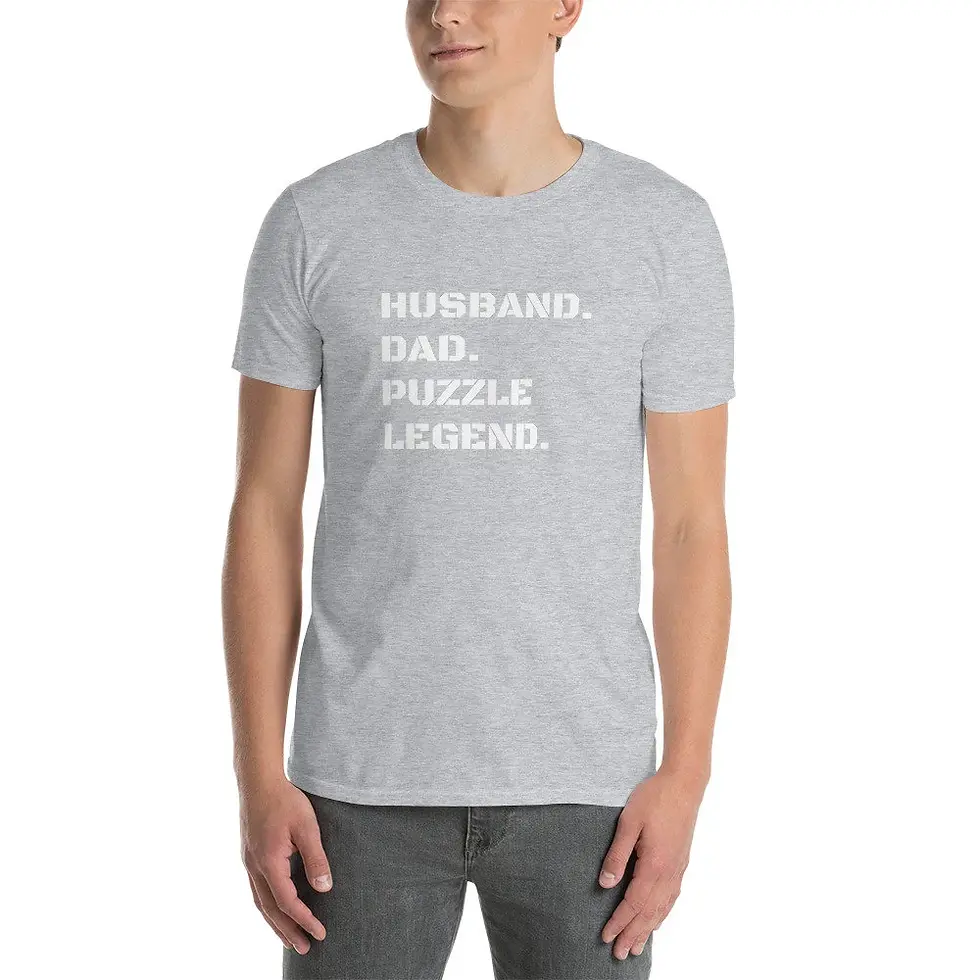 Thumbnail: husband dad puzzle legend men's top, short sleeve jigsaw shirt, funny left aligned list, father's day present, Gift Ideas