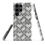 Thumbnail: puzzle patterned samsung case, cute phone case, puzzle gift ideas, black white galaxy case, puzzle piece pattern case