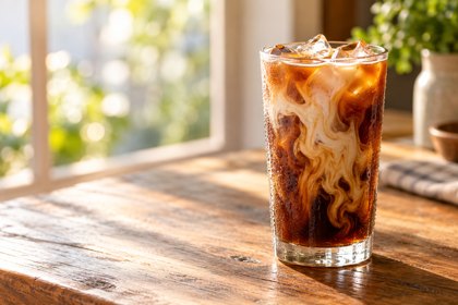 AI illustration: Iced Coffee; not this venue or its actual offering.