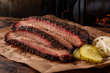 AI illustration: Texas Brisket; not this venue or its actual offering.
