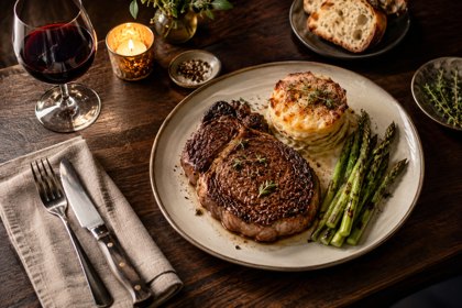 AI illustration: Ribeye Dinner; not this venue or its actual offering.