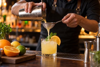 AI illustration: Mocktail Preparation; not this venue or its actual offering.