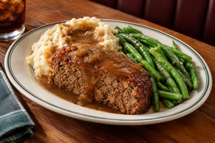 AI illustration: Meatloaf Dinner; not this venue or its actual offering.