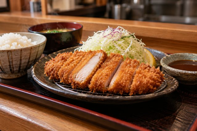 Illustration: Chicken Katsu. Fictional scene; not a photograph of this business or its actual menu.