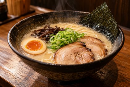 AI illustration: Tonkotsu Ramen; not this venue or its actual offering.