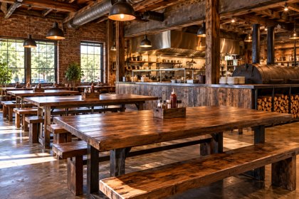 AI illustration: Barbecue Restaurant; not this venue or its actual offering.