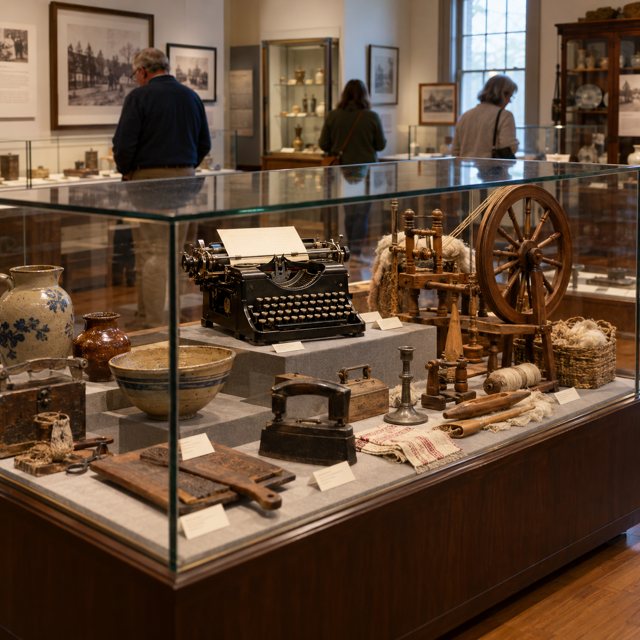 Illustration: Local history museums. Fictional scene; not a photograph of this business or event.