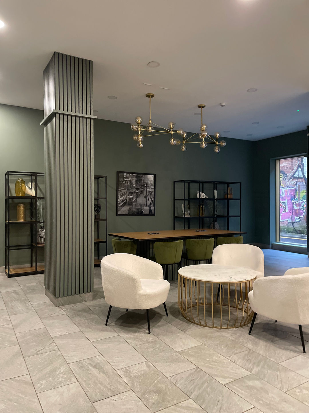 Stylish Foyer and Co-Working Space Design at The Quarters, Northern Quarter