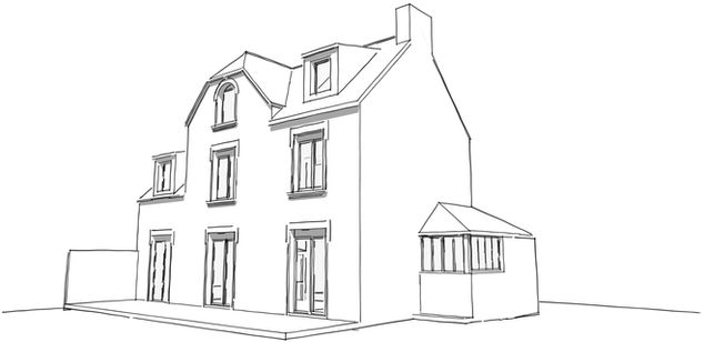 VISUEL - RENOVATION ET EXTENSION D'UNE MAISON - LE GUILVINEC - 2024